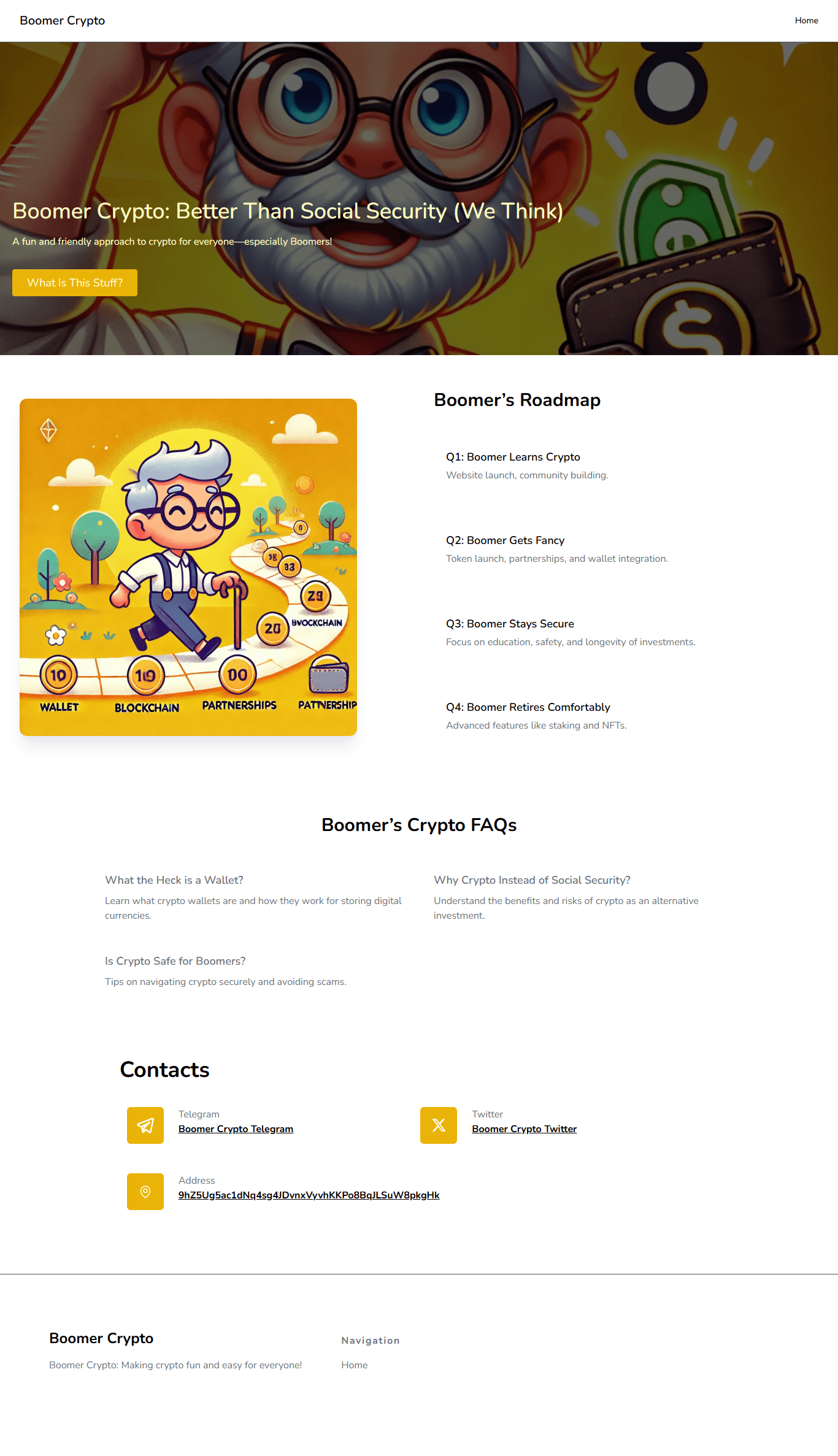 Boomer Crypto — project preview
